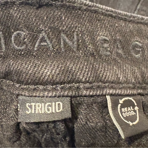 American eagle low rise flare baggy black‎ jeans 6 long - Picture 3 of 5